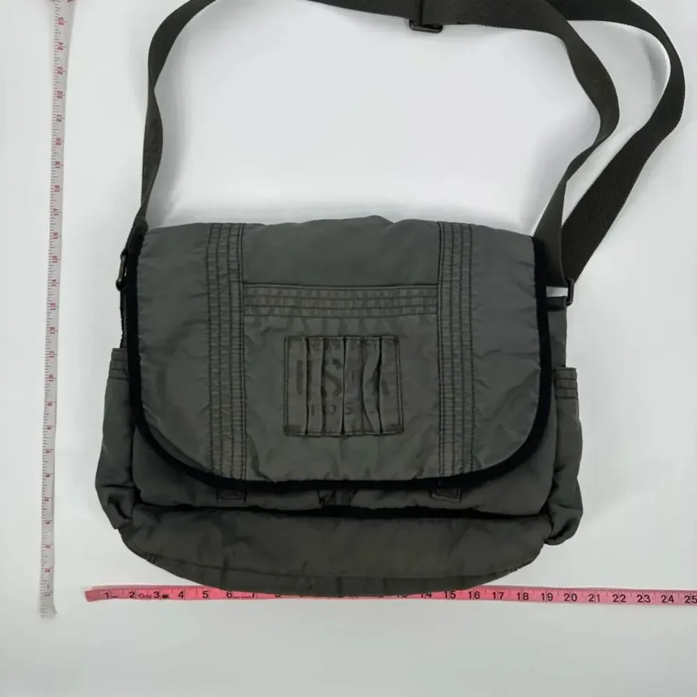 Vintage Fossil Military Style Messenger Bag